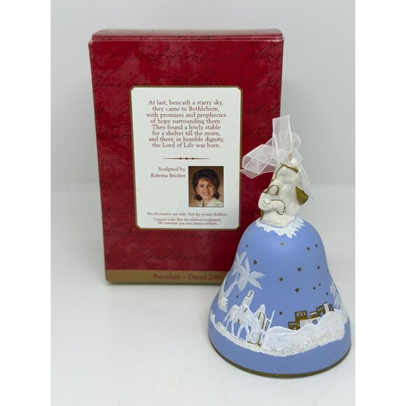 Hallmark 2001 Keepsake Journey to Bethlehem Porcelain Bell Ornament Christmas 4" - Picture 4 of 7